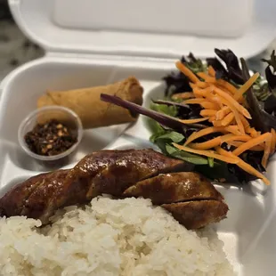 Lao sausage rice box