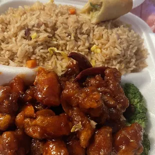 Lunch orange chicken