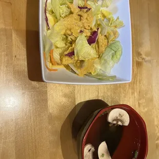 Salad and soup