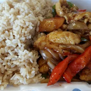 Black pepper chicken rice box