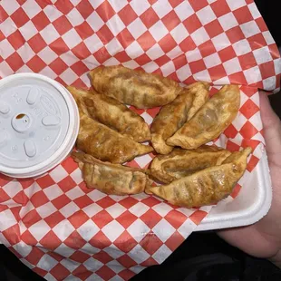 A8. Fried Pork Dumplings