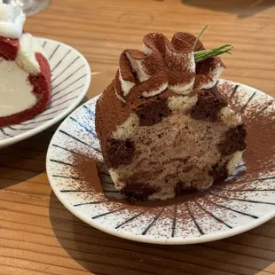 White and brown roll