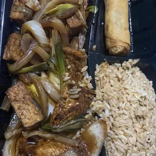 Mongolian Sauce tofu again lol it's really good!