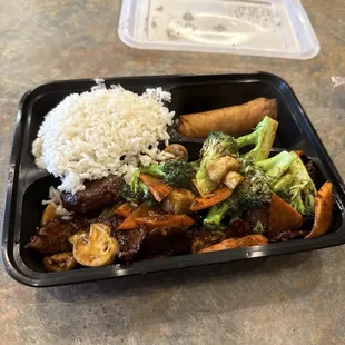 Beef veggies rice Spring Roll ONLY $9