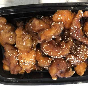 Sesame Chicken (white meat) - Decent flavor, maybe order extra crispy next time as slightly mushy.