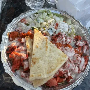 Chicken Over Rice Platter