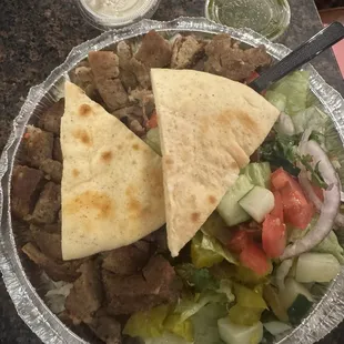Gyro Over Rice Platter