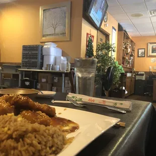 Had to eat our whole meal while listening to a donation channel talking about how kids are dying and starving.  food was excellent!