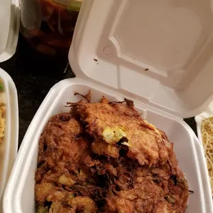 Egg foo young with Shrimp