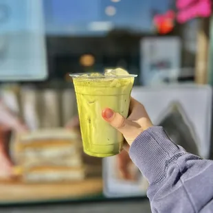 Iced Matcha Latte ($4.50)