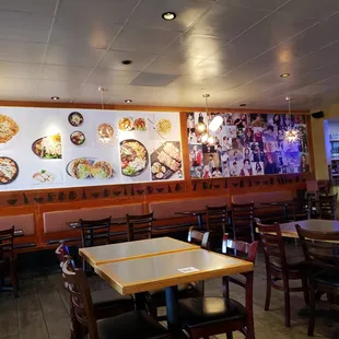 A casual vibe inside.