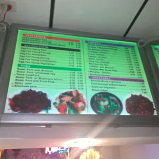 menu, burritos and wraps