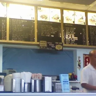 The owner and the front counter