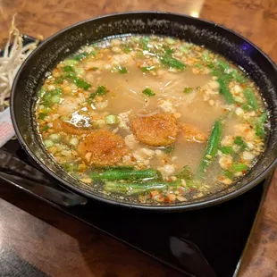 Tom Kha hot and sour noodle soup was GREAT.