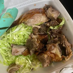 Crispy duck, this isn&apos;t all of it, we dug in before the photo :p