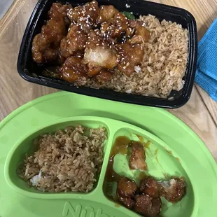 Sesame chicken fried rice