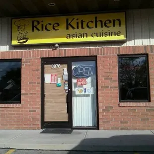 front of the rice kitchen