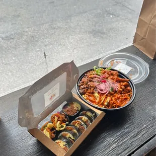 Rice Kitchen Bowl Bulgogi Kimbap