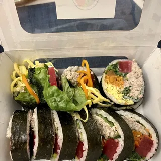 Black Sesame Tuna Salad Kimbap