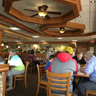 people sitting at tables