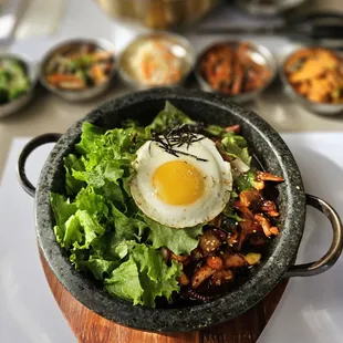 Spicy squid bibimbap