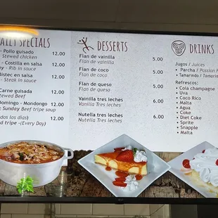 Daily specials