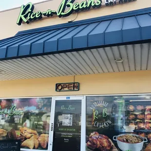 the front of the restaurant