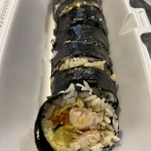 Kimbap with grilled chicken