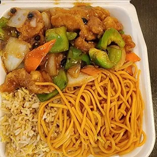 Fish in Black Bean Sauce.