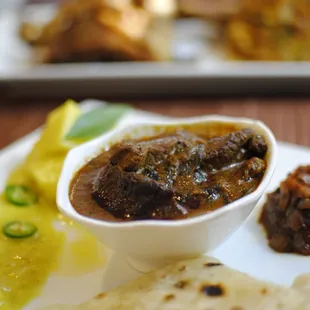 Beef Curry With Godamba Roti