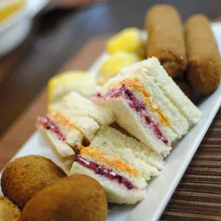 Chicken Pastries, Pan Rolls, Rainbow Sandwich and egg cutlets