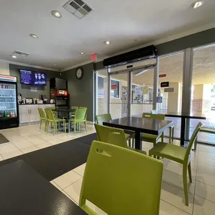 he inside of a restaurant