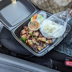 Almost 16 bucks  sauce was more rice  than sauce