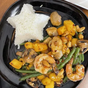 Hot Mango Shrimp Lunch