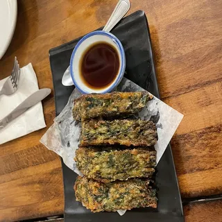 Crispy Chive Cake