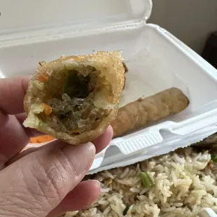 Inside the 5 Pieces Eggrolls