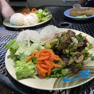 Asian Short Ribs Rice Platter!