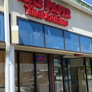 the front of the store