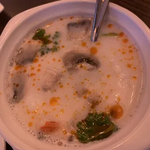 Seafood coconut soup