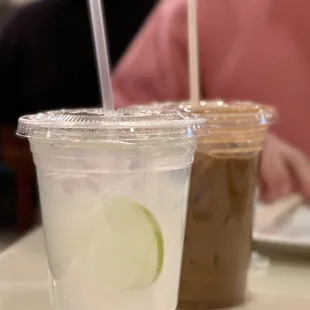 Lemonade and Iced Vietnamese Coffee