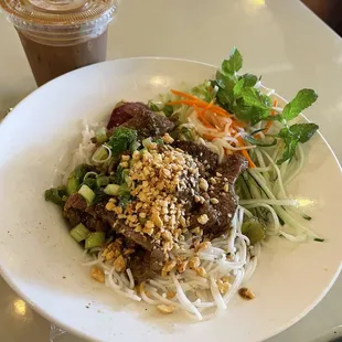 Lemongrass Beef Vermicelli Bowl