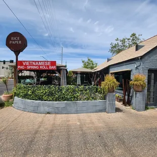 the front of a restaurant