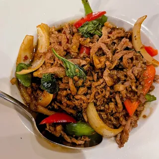 Krapow Beef Dinner