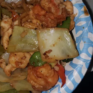 The cabbage used to be shredded but NOT today!!!