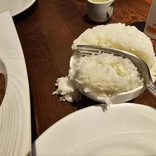 Pepper Steak and rice.