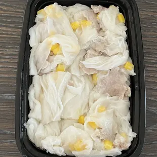 Pork rice roll with free topping of corn