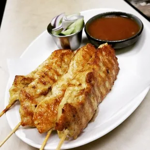 Chicken satay yummy!!