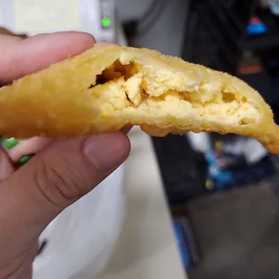 Inside crab rangoon