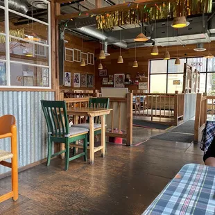 Inside dining area