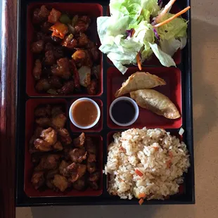 Bento box lunch special, under $10!